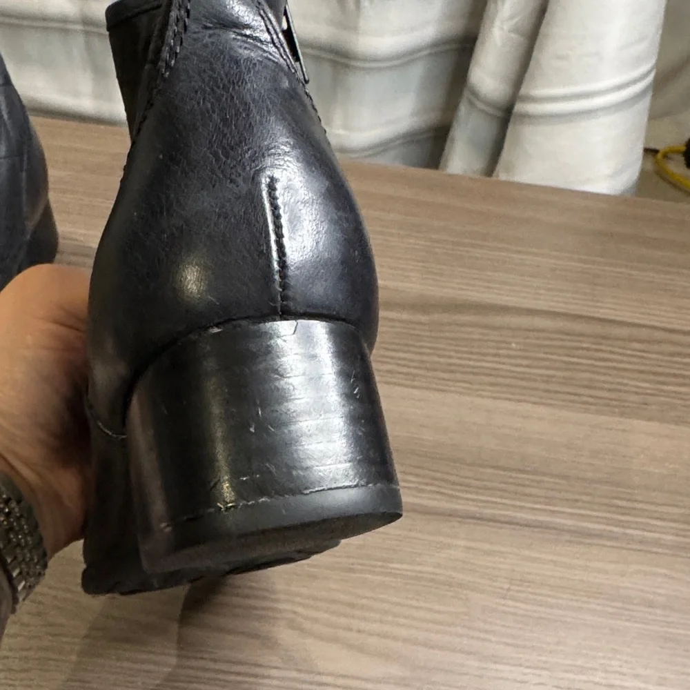 Born Black Quilted Ankle Boots